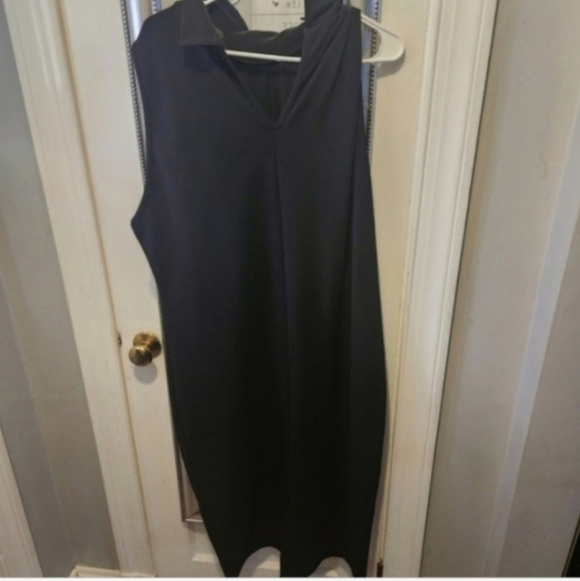 NWT BOOHOO BANDAGE RIBHIGH NECK MIDI DRESS 24 - Picture 2 of 4